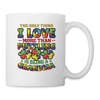 Puzzle lover grandma, puzzles. - Mug - white - Right