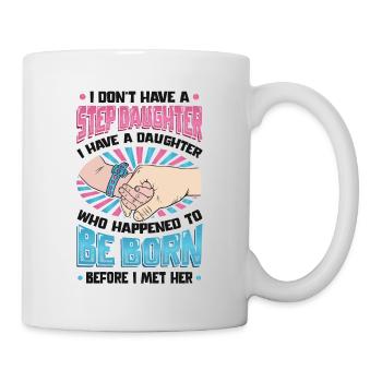La fille est née par hasard. - Mug blanc - blanc - Droite