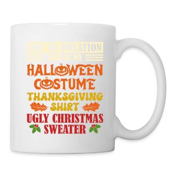 En raison de l’inflation, c’est mon Halloween, - Mug blanc - blanc - Droite