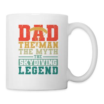 Dad The Man The Myth The Parachutists - Mug - white - Right