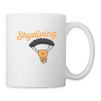 Funny Parachutists Kitten Parachute - Mug - white - Right