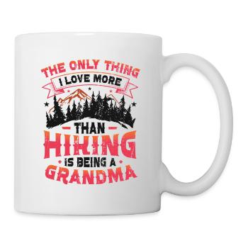 Grand-père errant dans la montagne. - Mug blanc - blanc - Droite