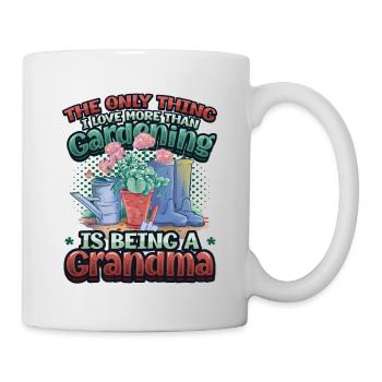 Gartenliebhaber, Frauen, Gartenarbeit, Oma. - Tasse - Weiß - Rechts