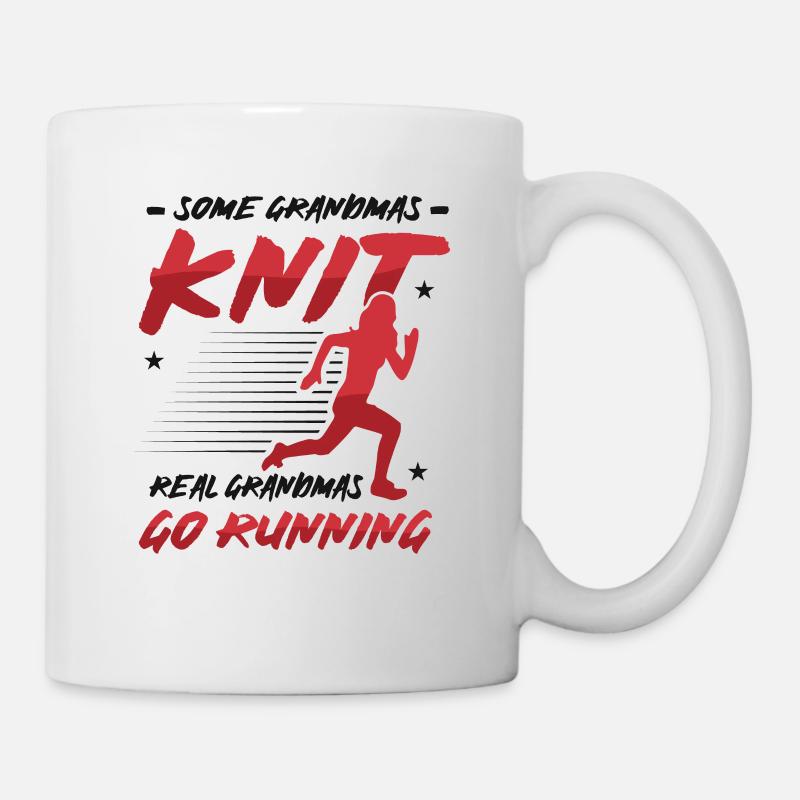 Real grandmas go running. - Mug - white