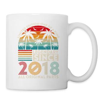 Legendär seit 2018 alle Originalteile - Tasse - Weiß - Rechts