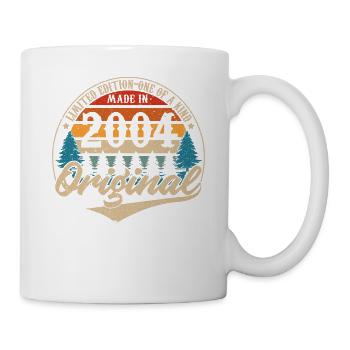 Vintage Geburtstag Geschenkidee Original 2004 - Tasse - Weiß - Rechts