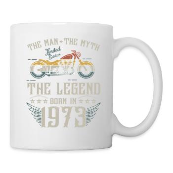 Der Mann der Mythos die Legende geboren 1973 Geschenk - Tasse - Weiß - Rechts