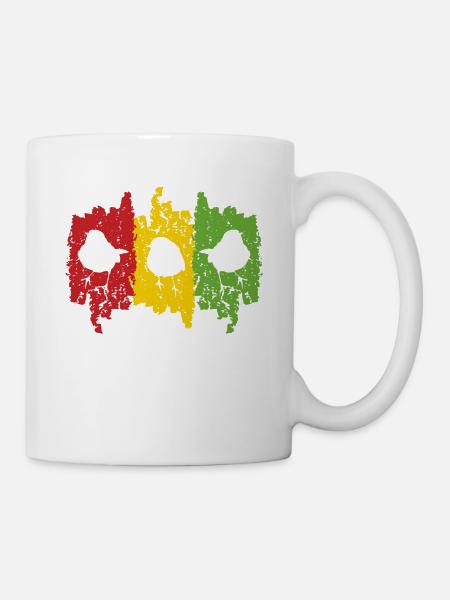 Good Vibes Only Rastafari Rasta Jamaica Reggae - Tasse - Weiß