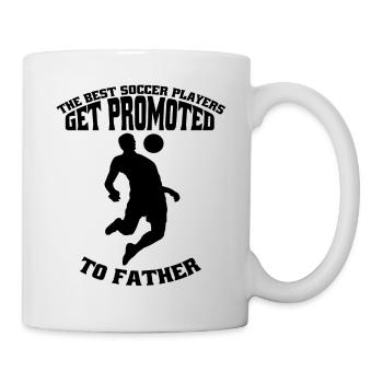 Joueur de football papa football père entraîneur de football - Mug blanc - blanc - Droite