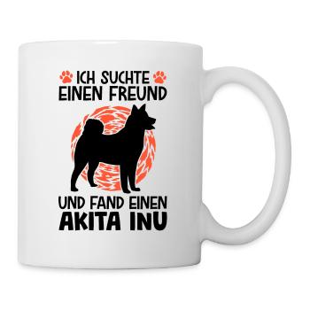 Akita Inu gefunden japanischer Spitz - Tasse - Weiß - Rechts