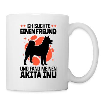 Akita Inu gefunden japanischer Akita Inu - Tasse - Weiß - Rechts