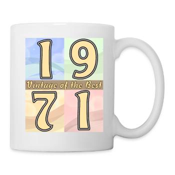 BIRTHDAY YEAR 1971 - Mug - white - Right