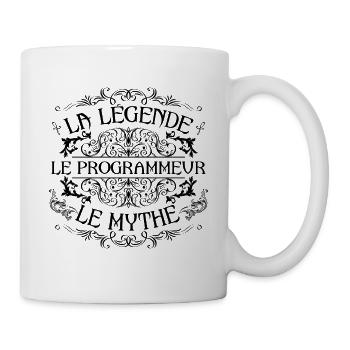 Programmeur | la légende Programmeur le mythe - Mug blanc - blanc - Droite