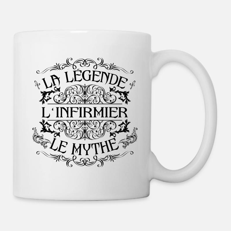 Infirmier | la légende Infirmier le mythe - Mug blanc - blanc