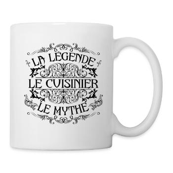 Cuisinier | la légende Cuisinier le mythe - Mug blanc - blanc - Droite