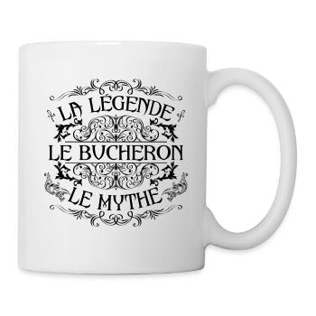 Bucheron | la légende Bucheron le mythe - Mug blanc - blanc - Droite