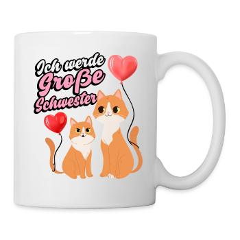 Ich Werde Große Schwester Family Siblings Love - Tasse - Weiß - Rechts