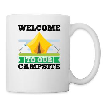 Camping Camper Nature drôle de dicton - Mug blanc - blanc - Droite