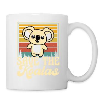 Save The Koalas Animal Australia Bear Animal Lover - Mug - white - Right
