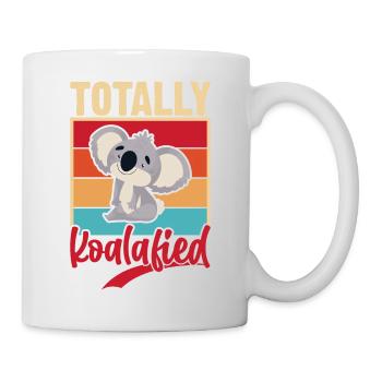 Totally koalified. Jokes with koala. - Mug - white - Right