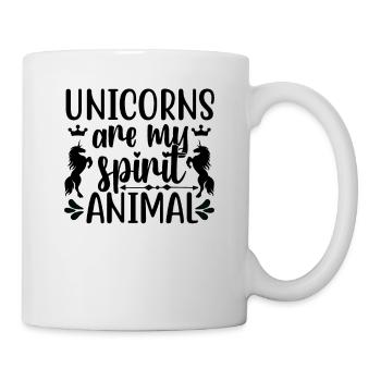 Les licornes sont mon animal spirituel Licorne - Mug blanc - blanc - Droite