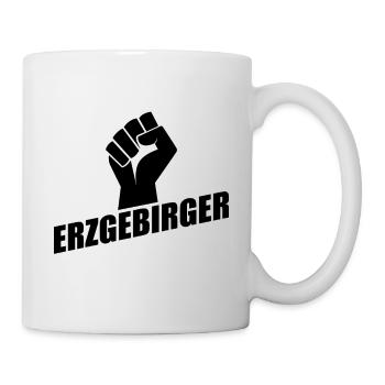 Erzgebirger Faust Logo - Tasse - Weiß - Rechts