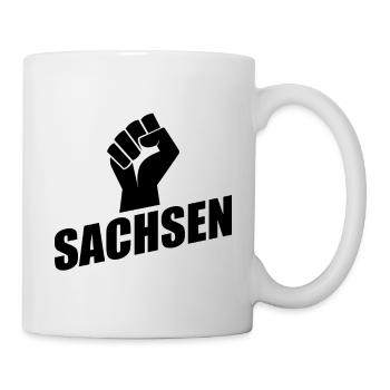 Sachsen Faust logo - Tasse - Weiß - Rechts
