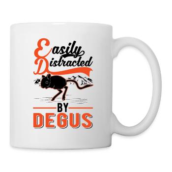 Easily distracted by Degus - Tasse - Weiß - Rechts