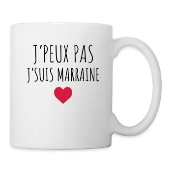 Parrain , Marraine , Filleule , Filleul - Mug blanc - blanc - Droite