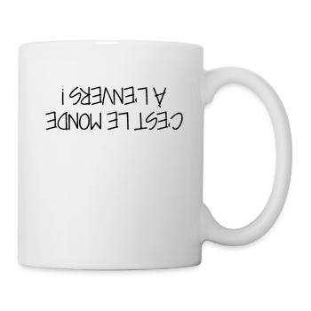 A l'Envers - Citation - Humour - Comique - Fun - Mug blanc - blanc - Droite