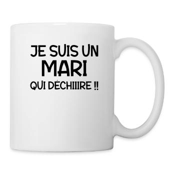 Mariage Amour Marié Mariée EJG EVJF Mari Femme - Mug blanc - blanc - Droite