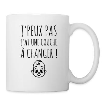 puéricultrice / puériculture / enfant / bébé - Mug blanc - blanc - Droite