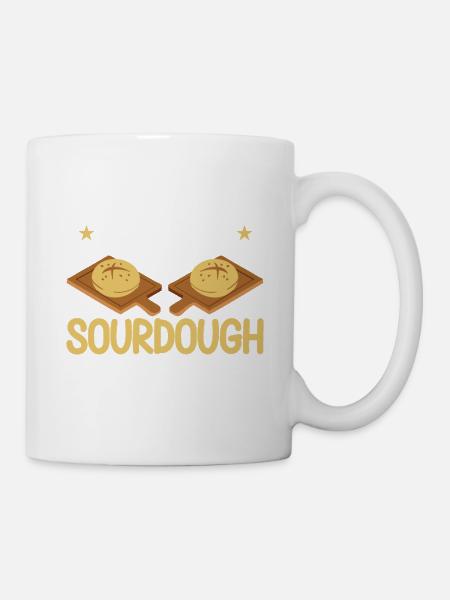 Brotbacken Geschenk Bäckerei Zitat Bäcker - Tasse - Weiß