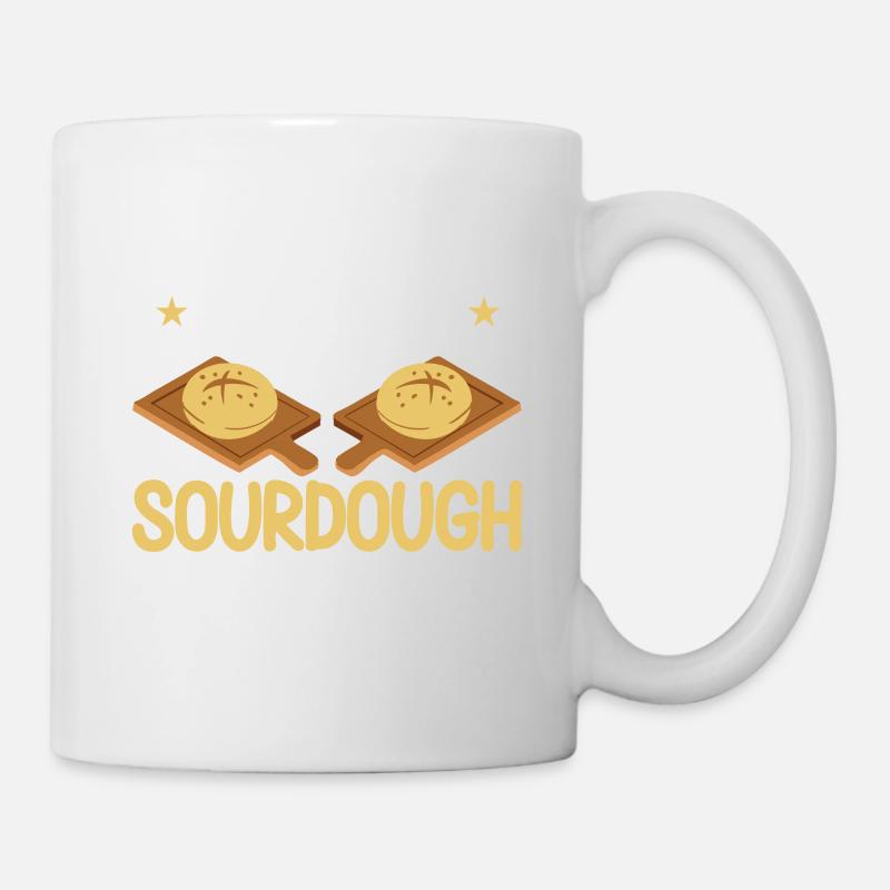 Brotbacken Geschenk Bäckerei Zitat Bäcker - Tasse - Weiß