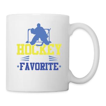 ice hockey season - Tasse - Weiß - Rechts