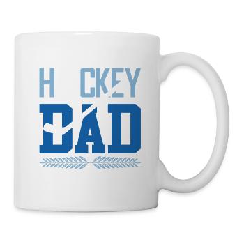 ice hockey dad - Tasse - Weiß - Rechts
