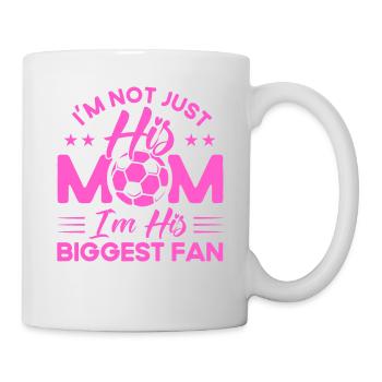 Sportfan Fußball Fußball Mama Geschenk - Tasse - Weiß - Rechts