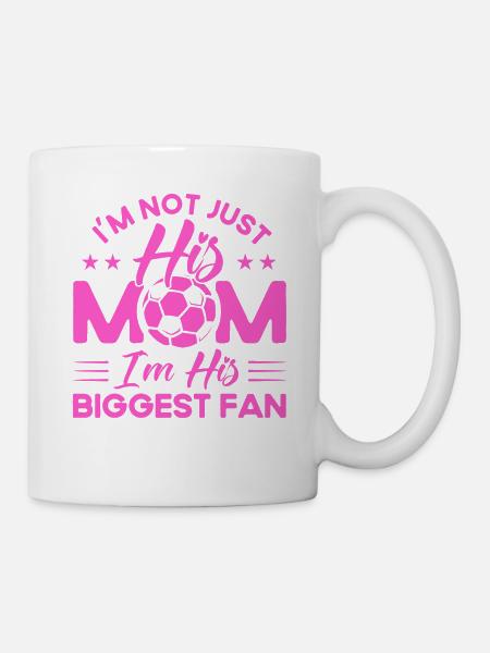 Sportfan Fußball Fußball Mama Geschenk - Tasse - Weiß