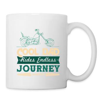 motorrad papa - Tasse - Weiß - Rechts