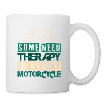 Moto Thérapie Motard Dicton - Mug blanc - blanc - Droite