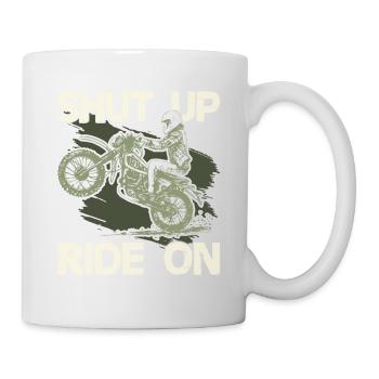 Devis Balade à moto - Mug blanc - blanc - Droite