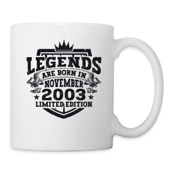 Legend November 2003 19th Birthday Gift Fun - Mug - white - Right