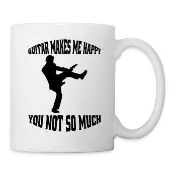 Gitarrist Musik Musiker Gitarristin Band Gitarre - Tasse - Weiß - Rechts