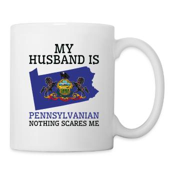 Rien ne me fait peur Mari pennsylvanien - Mug blanc - blanc - Droite