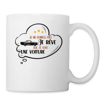 Je Ne Ronfle Pas Je Rêve Que Idée Cadeau Drôle - Mug blanc - blanc - Droite