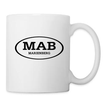 Marienberg Erzgebirge Kennzeichen - Tasse - Weiß - Rechts