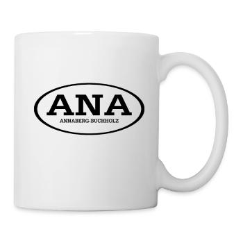 Annaberg Buchholz Erzgebirge Kennzeichen - Tasse - Weiß - Rechts