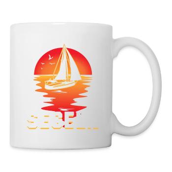 Mir reichts ich gehe Segeln Helgoland design - Tasse - Weiß - Rechts