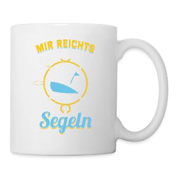 Mir reichts ich gehe Segeln Helgoland Design - Tasse - Weiß - Rechts