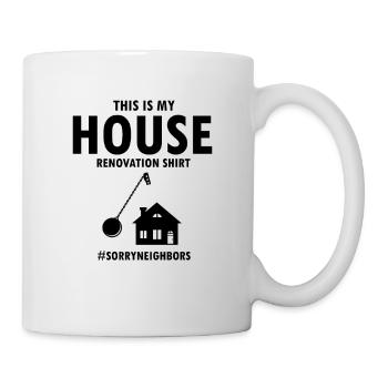 Démolition et rénovation de maisons - Mug blanc - blanc - Droite